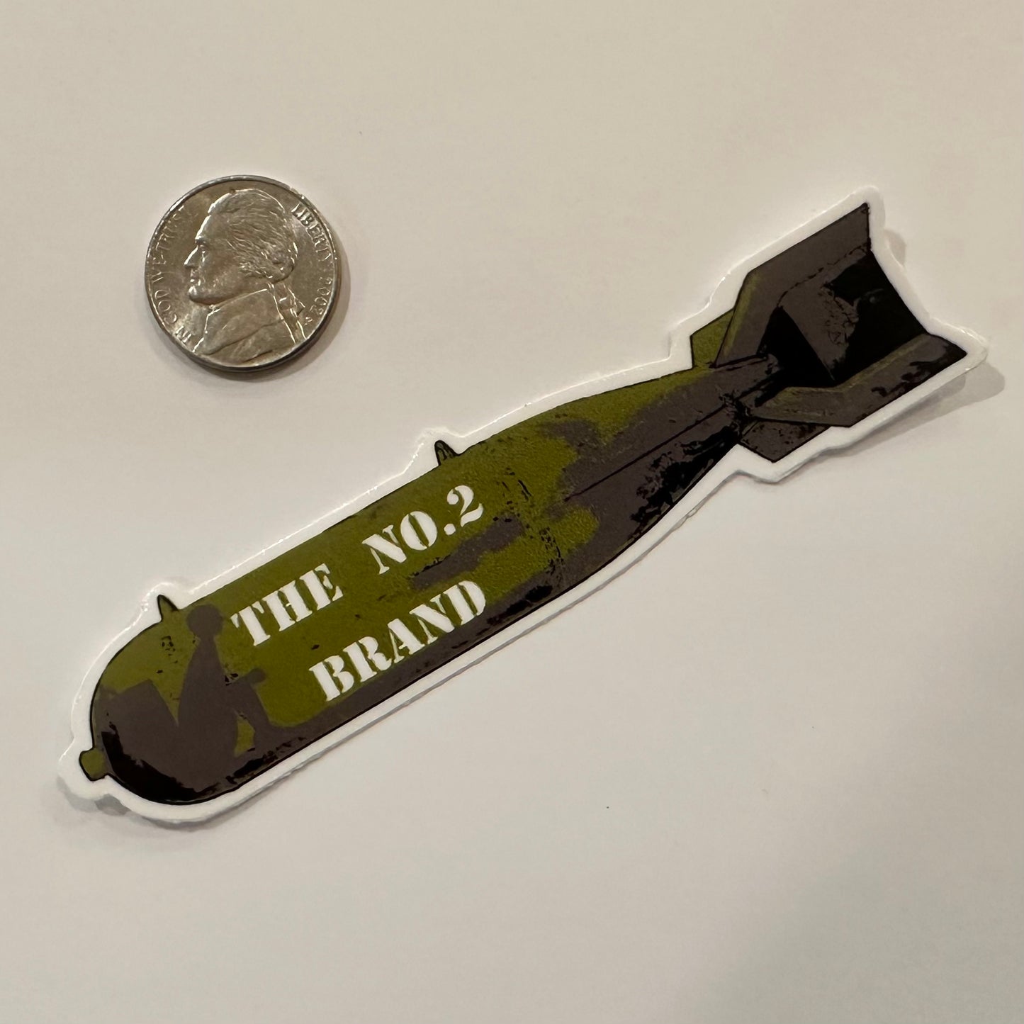 drop deuces not bombs sticker