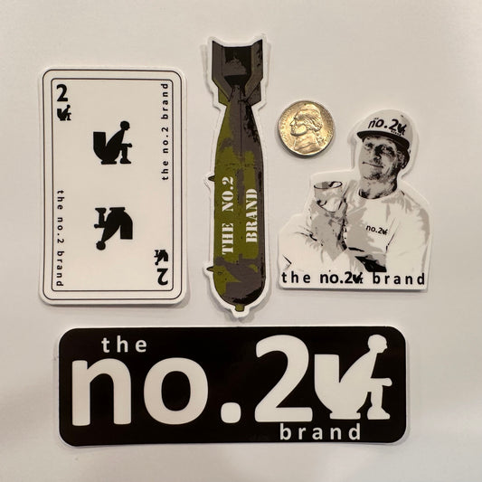 the no.2 brand sticker variety pack