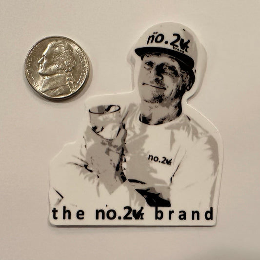 the no.2 brand wayner sticker